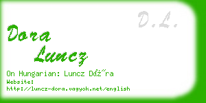 dora luncz business card